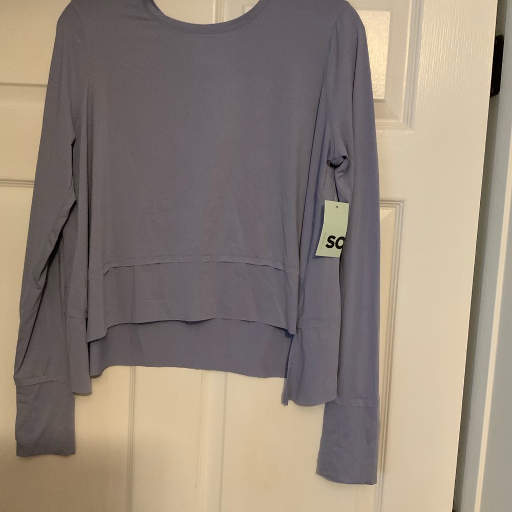 Soft Lavender Long Sleeve Women's Top